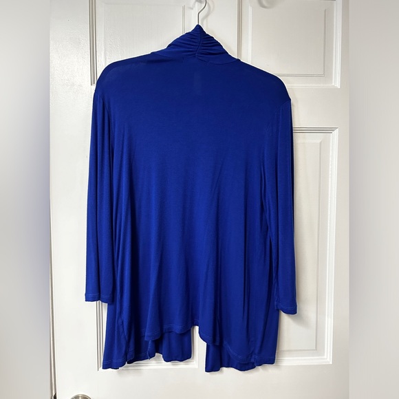 Blue Drape front cardigan - Picture 2 of 3